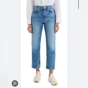 Reformation Cynthia High Rise Straight Jeans in Colorado